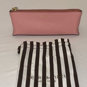 Henri Bendel pink slim cosmetic pouch